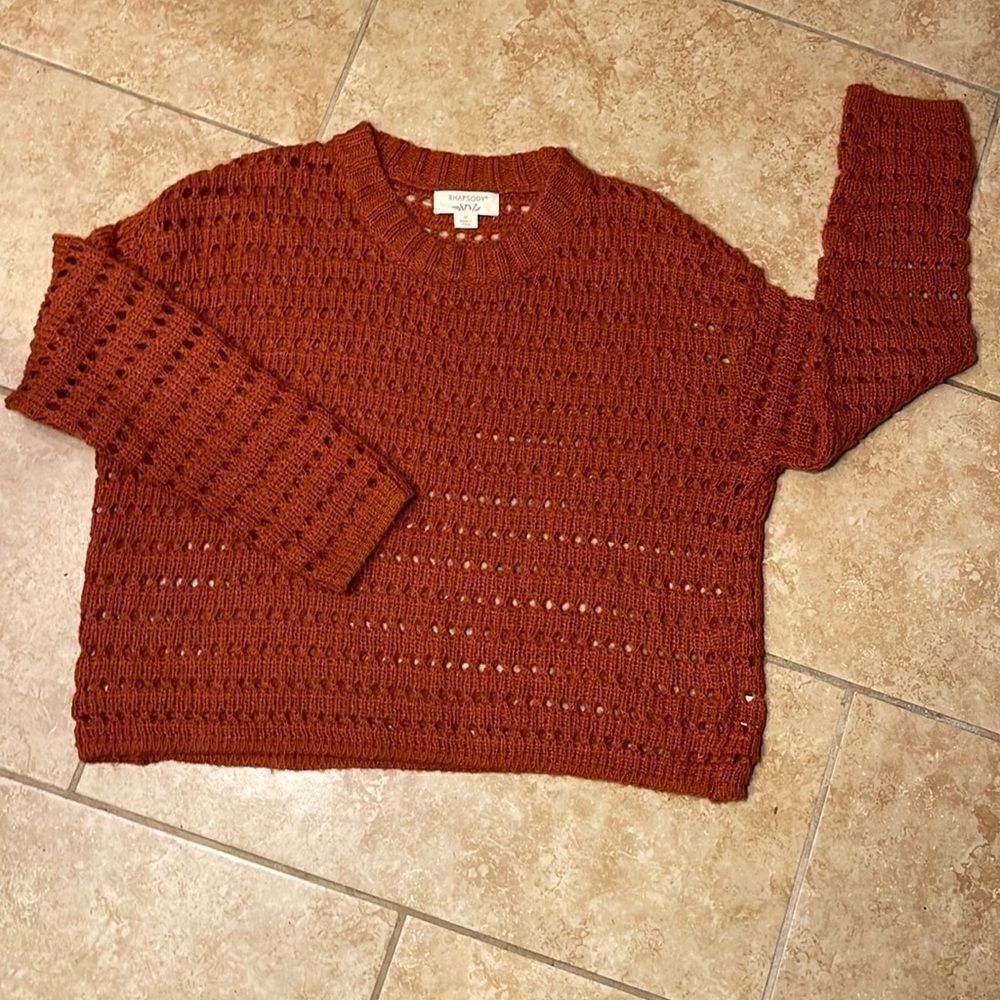 Burnt orange sweater 
